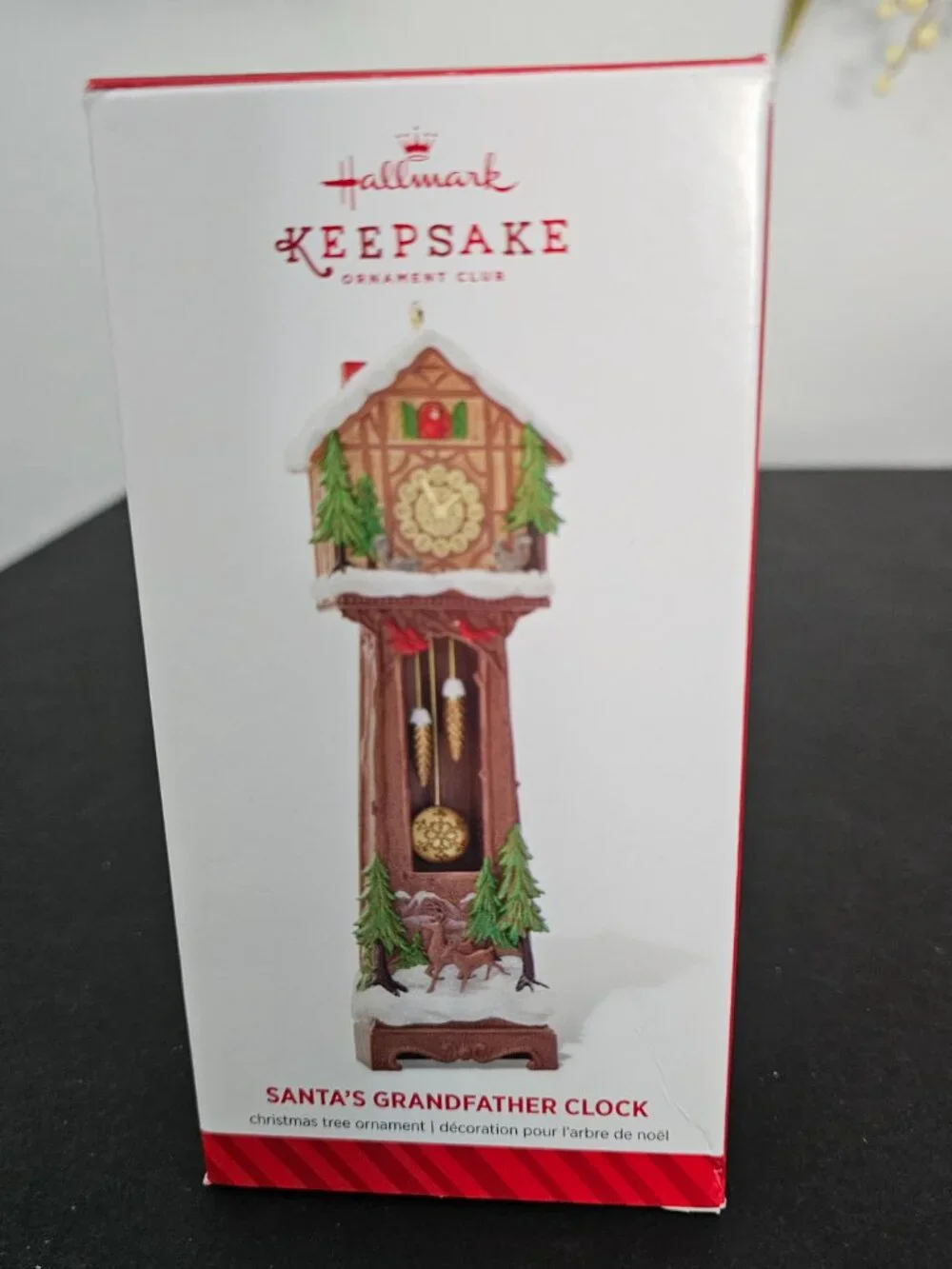 Hallmark Santa's Grandfather Clock - Membership Club Special Ornament 2014